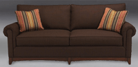 Dark brown sofa for living room