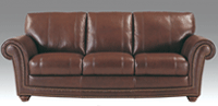 Leather sofa for living room